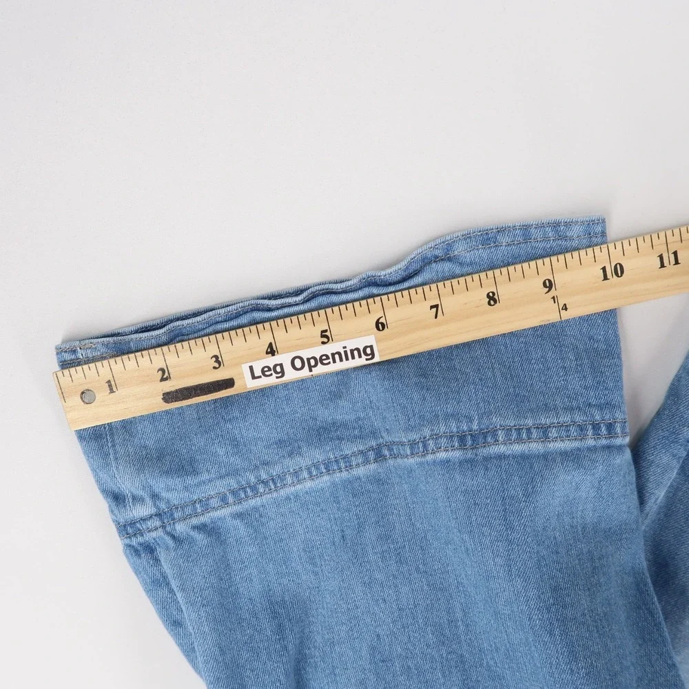 AG Adriano Goldschmied Light Blue Flare Jeans - Picture 10 of 13